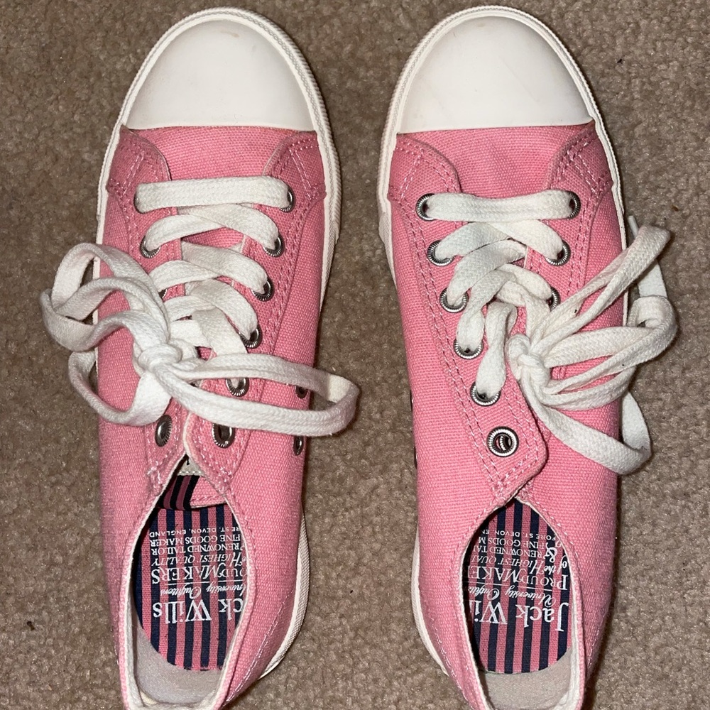 Jack Wills pink sneakers